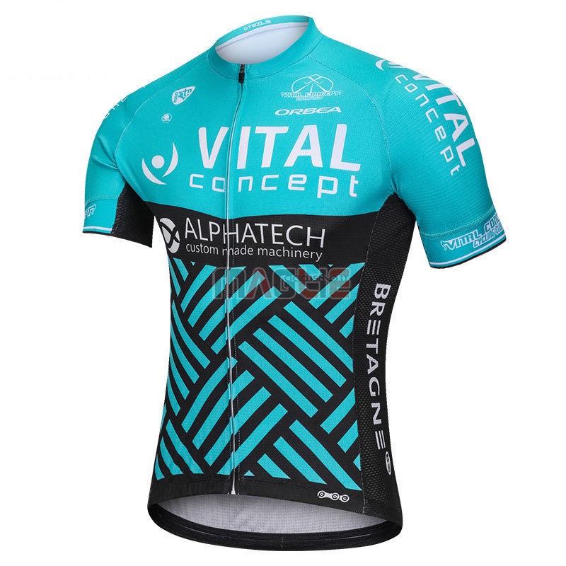 Maglia Vital Concept Alphatech Manica Corta 2018 Blu e Nero